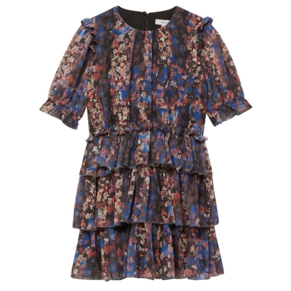 Reiss Kids' Henrietta Floral Tiered Chiffon Dress girls
NAVY PRINT, Size 7-8Y
